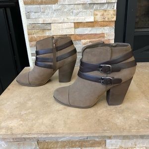Carlos Santana suede booties